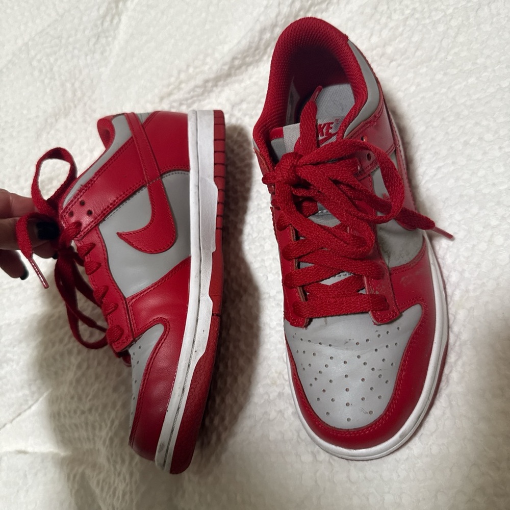 Nike Red and Gray Sneakers